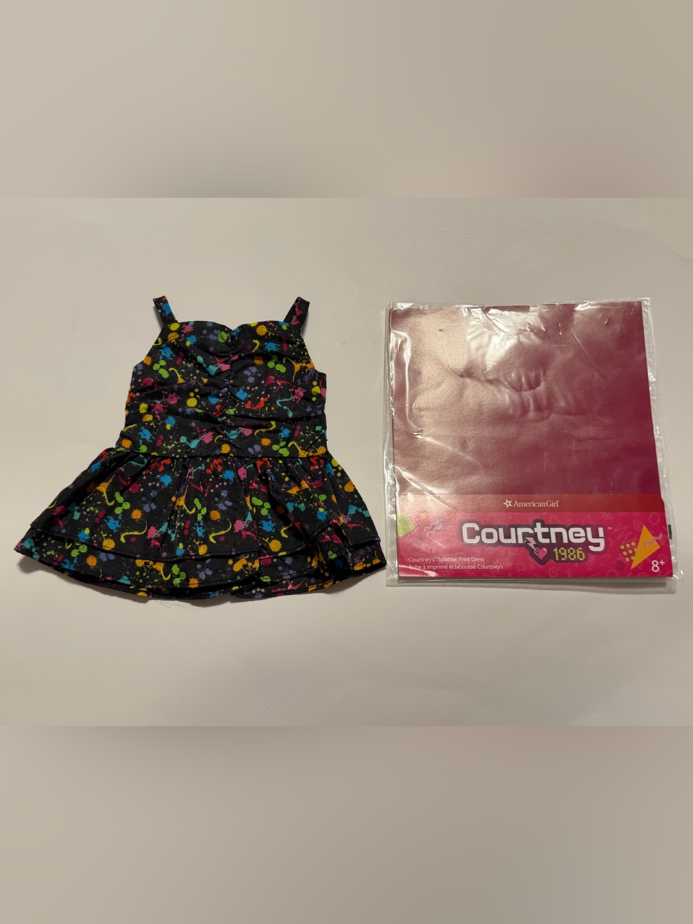American Girl Courtney Splatter Print Dress